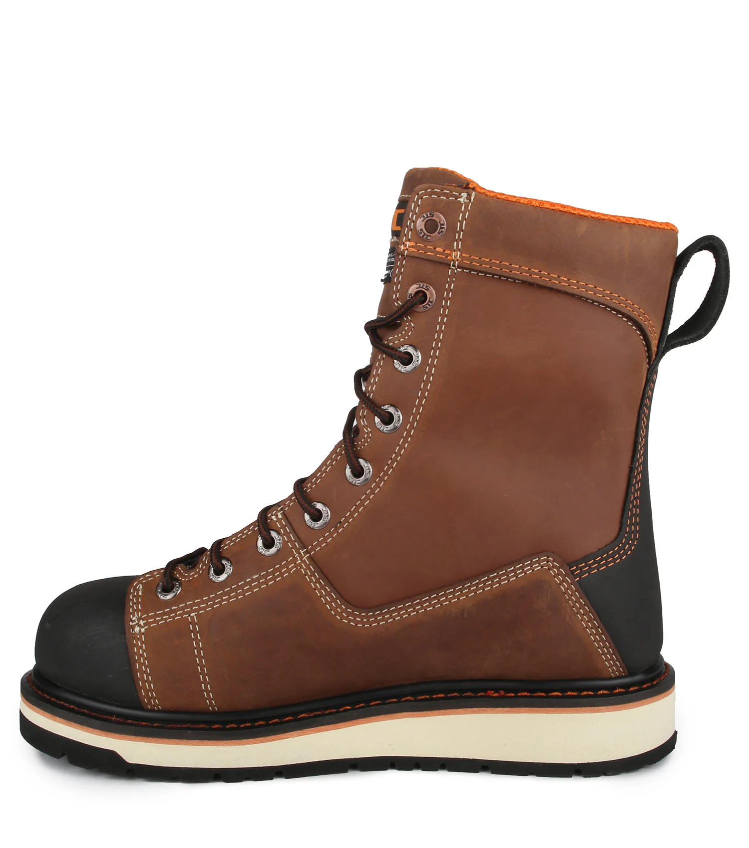 Blacksmith, Brown | 8” Leather Work Boots | Vibram Megagrip Pro - Image 3