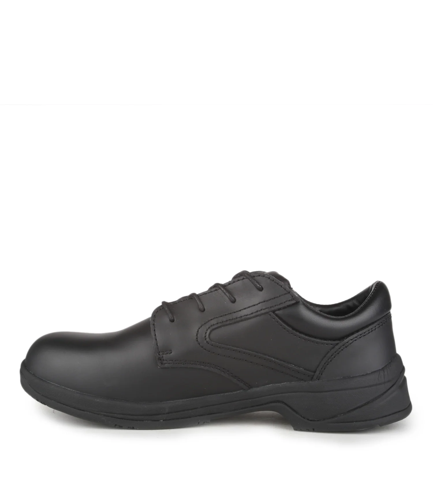 Brome II, Black | Leather Work Shoes | Soft Toe & No Plate - Image 3