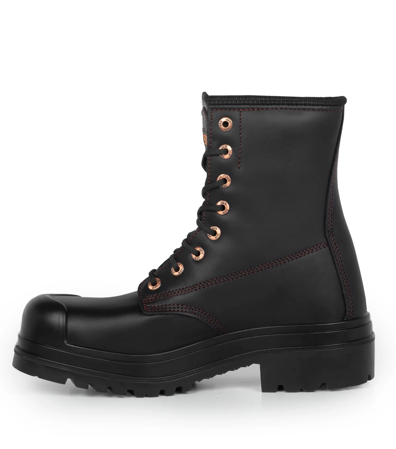 Dawson, Black | 8” Leather Work Boots | TC4+ Vibram Outsole - Image 3
