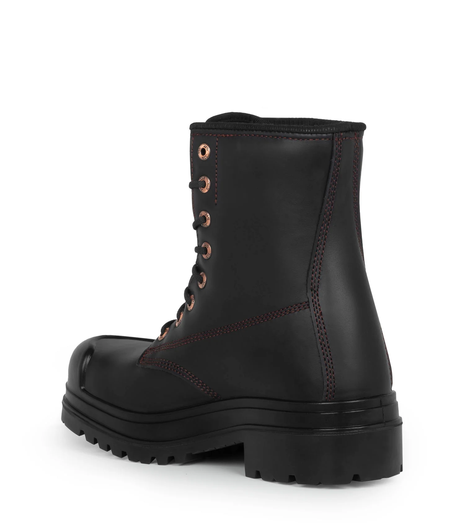 Dawson, Black | 8” Leather Work Boots | TC4+ Vibram Outsole - Image 4