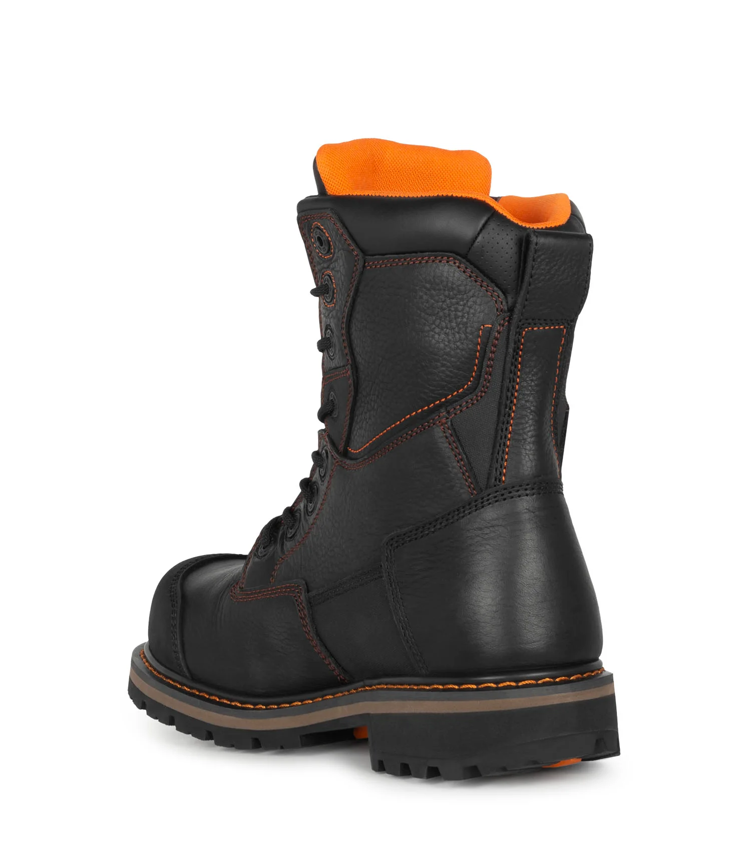 Gladiator, Black | 8” Waterproof Leather Work Boots | Vibram Fire&Ice - Image 4