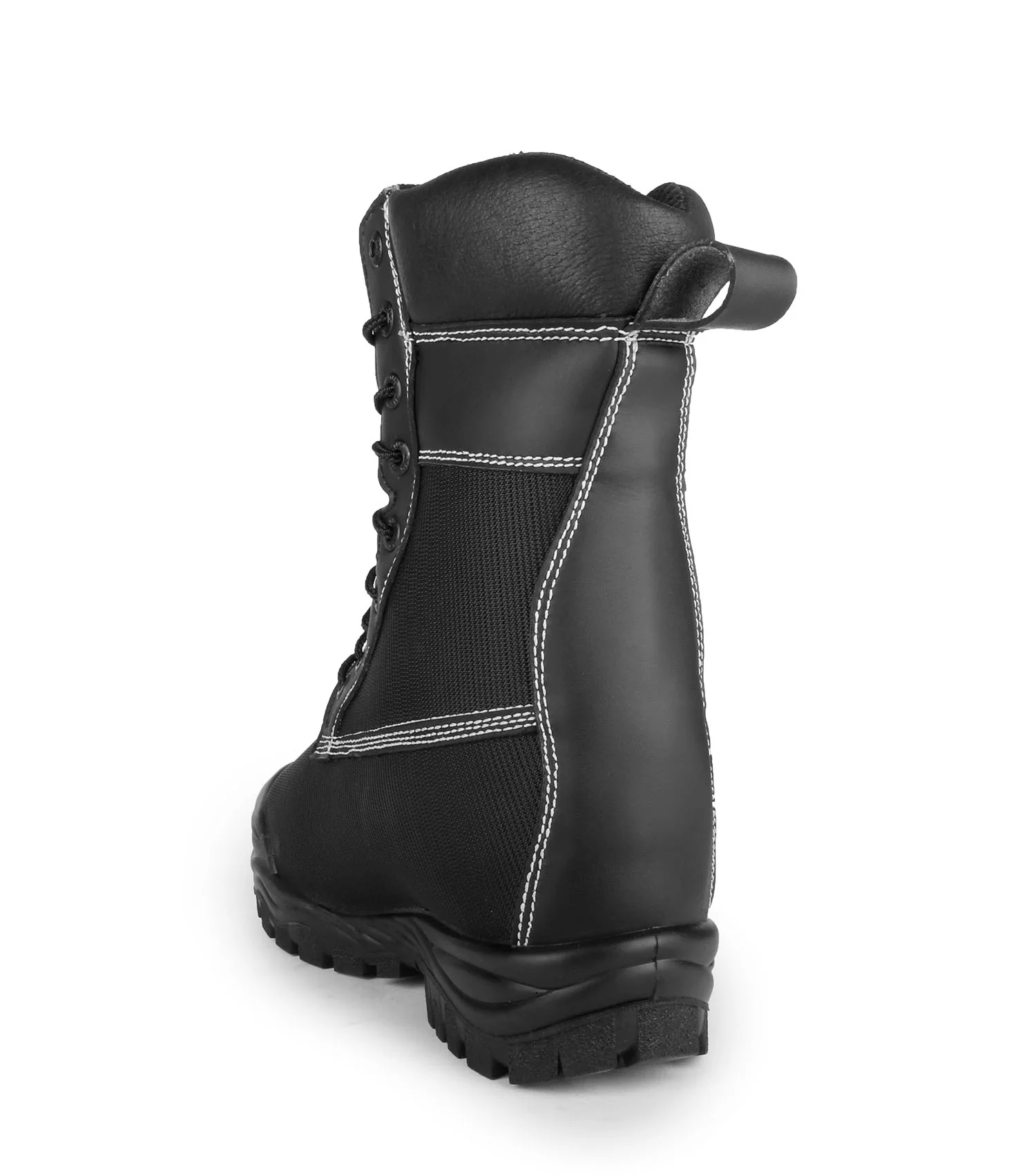 Larch, Black | 9" Nylon Work Boots | Internal Metguard Protection - Image 4