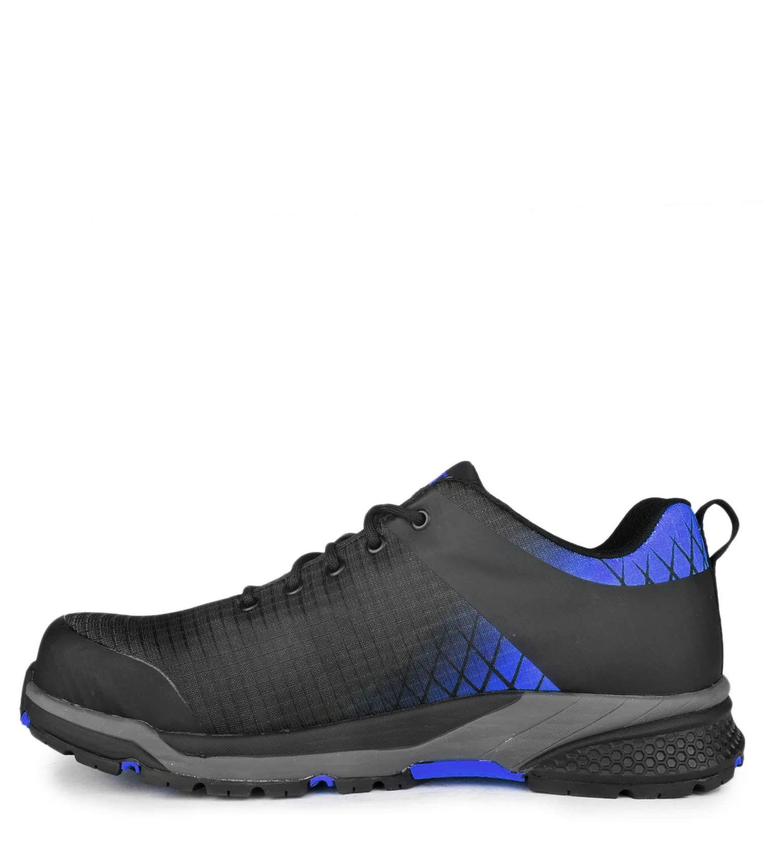 Trainer, Black & Blue | Athletic Metal Free Lightweight Work Shoes - Image 3