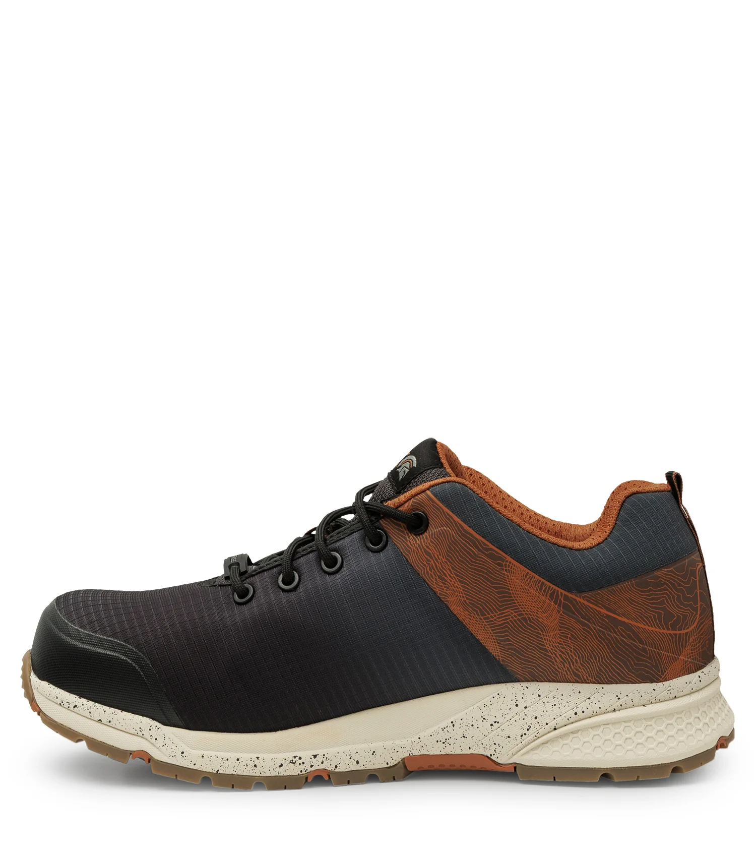 Trainer, Black & Chestnut | Athletic Metal Free Lightweight Work Shoes - Image 3