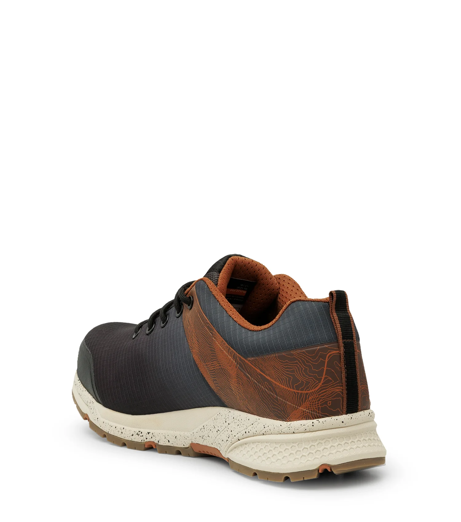 Trainer, Black & Chestnut | Athletic Metal Free Lightweight Work Shoes - Image 4