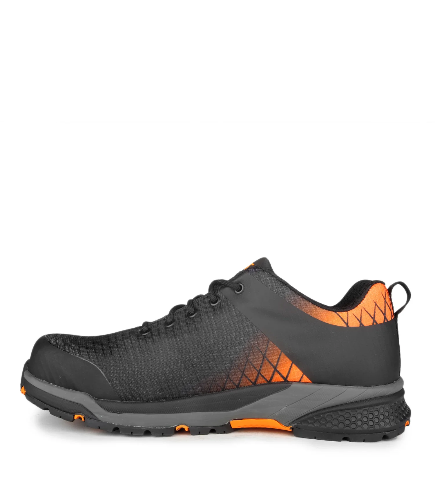 Trainer, Black & Orange | Athletic Metal Free Lightweight Work Shoes - Image 3