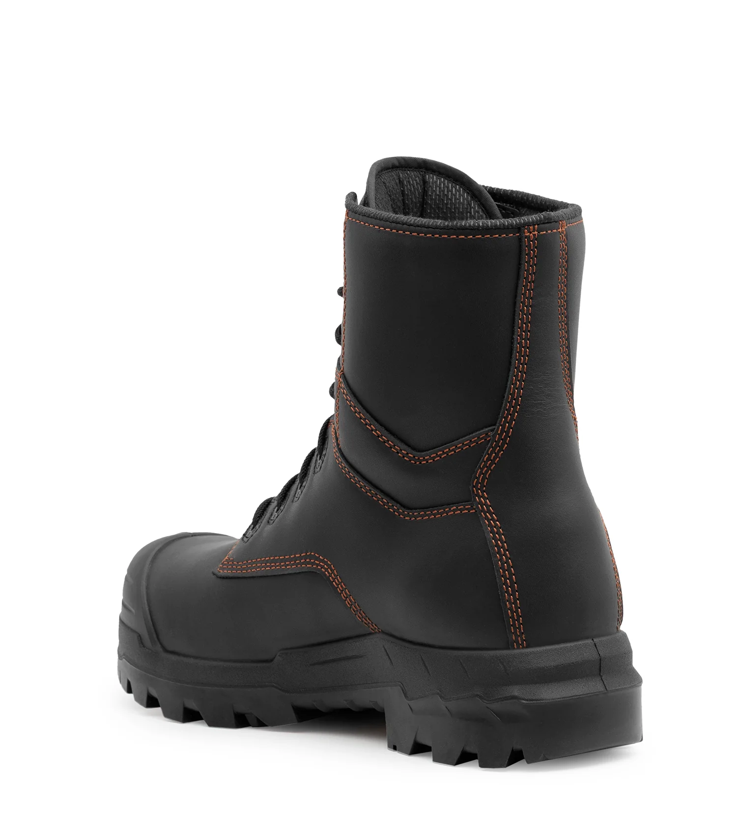 Waston, Black | 8” Metal Free Leather Work Boots | TC4+ Vibram - Image 4